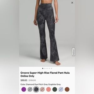 Lululemon Grove Super-High-Rise Flared Pants: Brand new, never worn